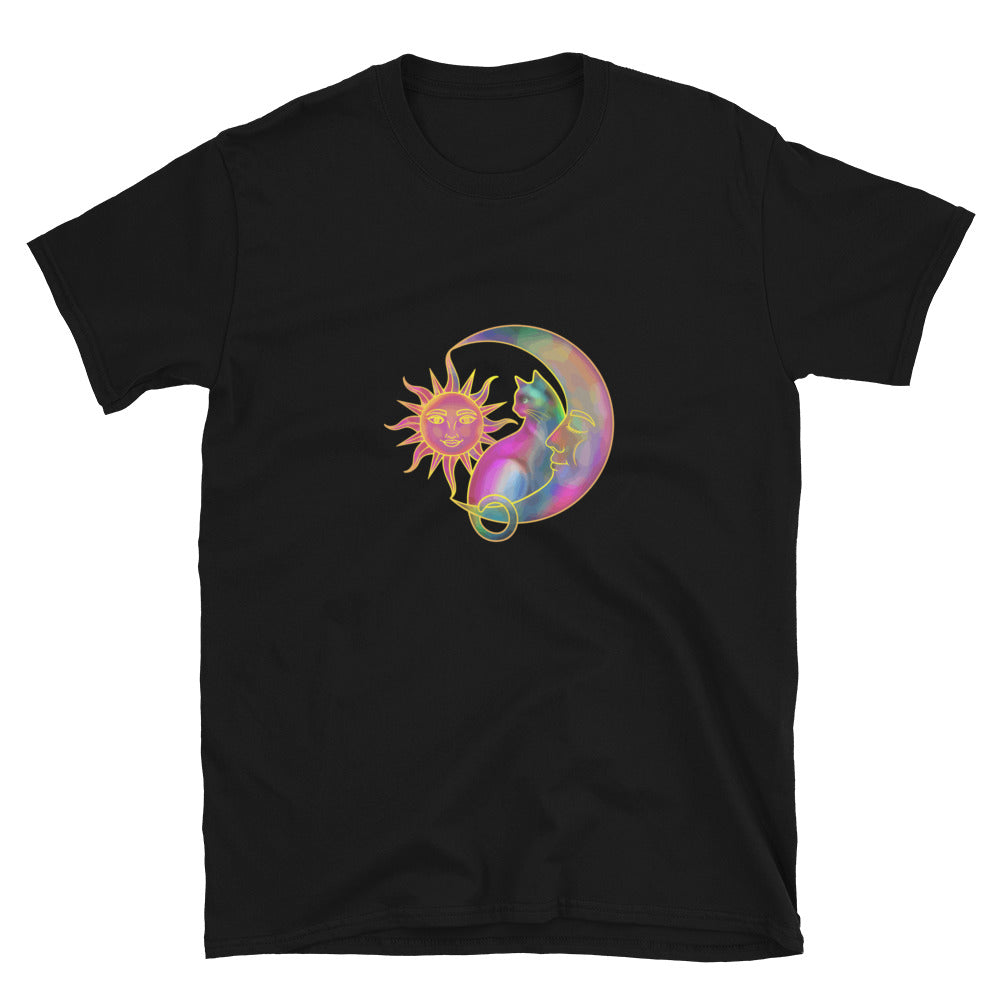 Sweet Sun & Moon With Cat T-Shirt