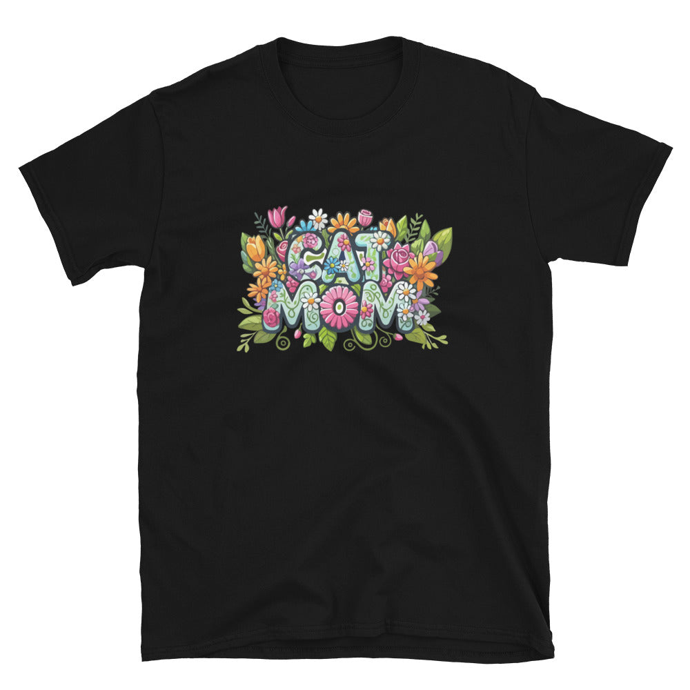 Cat Mom Flower Fun T-Shirt