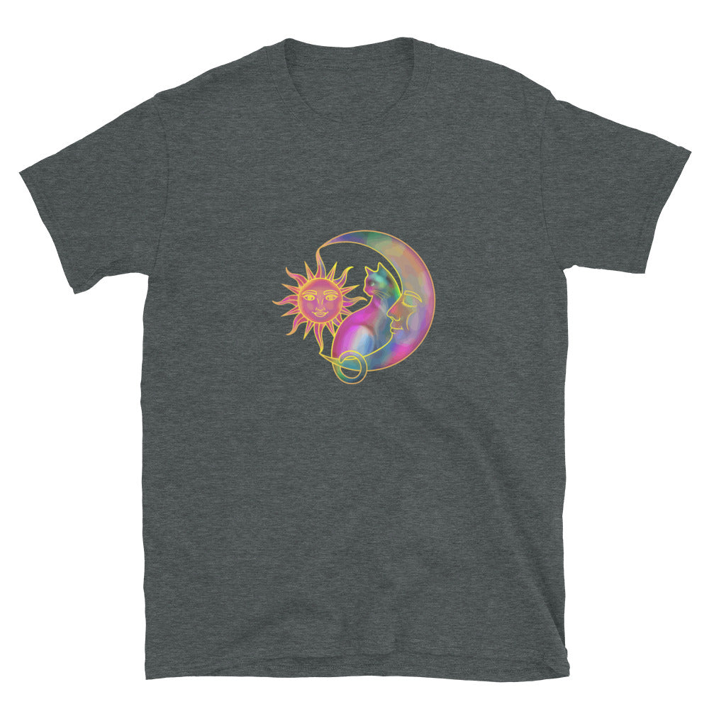 Sweet Sun & Moon With Cat T-Shirt