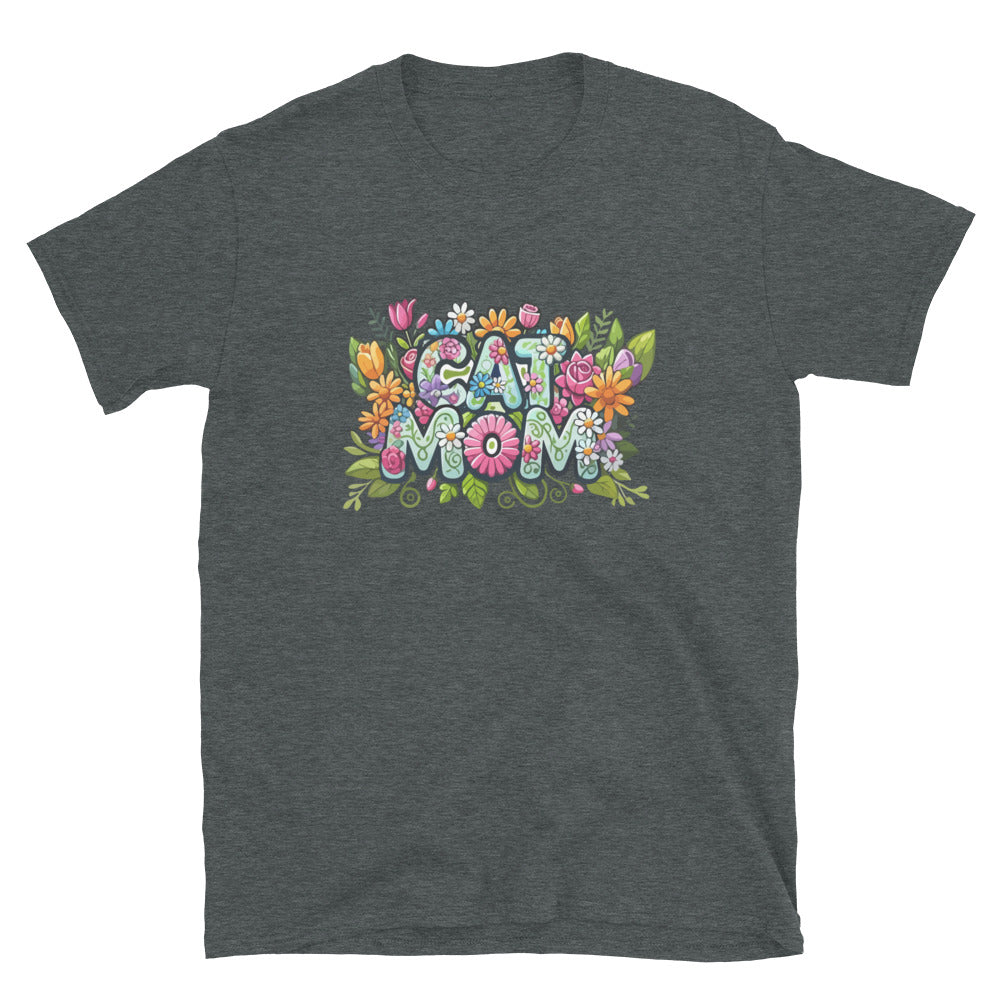 Cat Mom Flower Fun T-Shirt