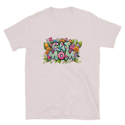 Cat Mom Flower Fun T-Shirt