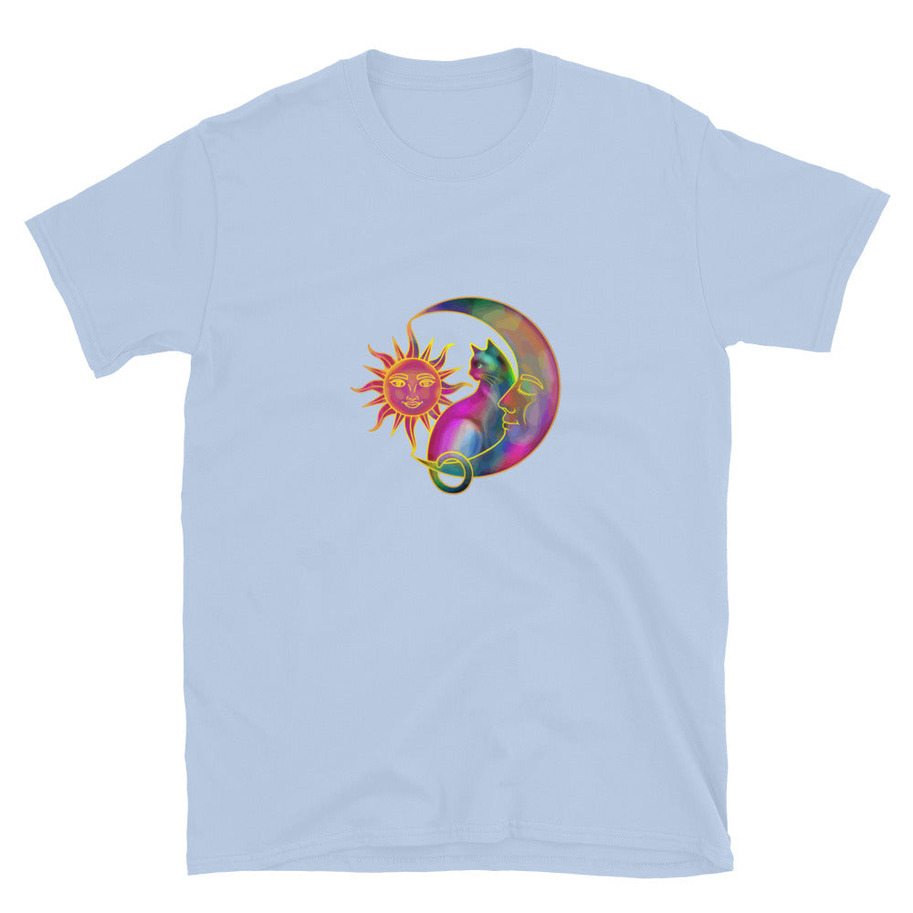 Sweet Sun & Moon With Cat T-Shirt