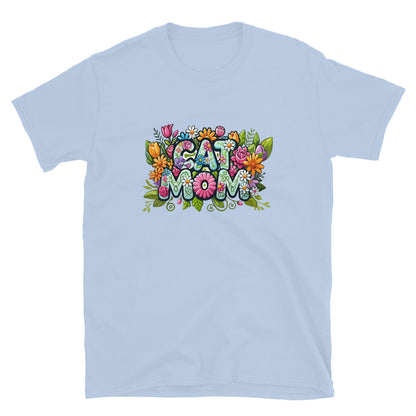 Cat Mom Flower Fun T-Shirt