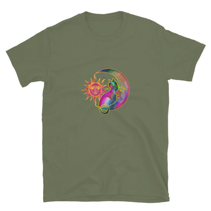 Sweet Sun & Moon With Cat T-Shirt