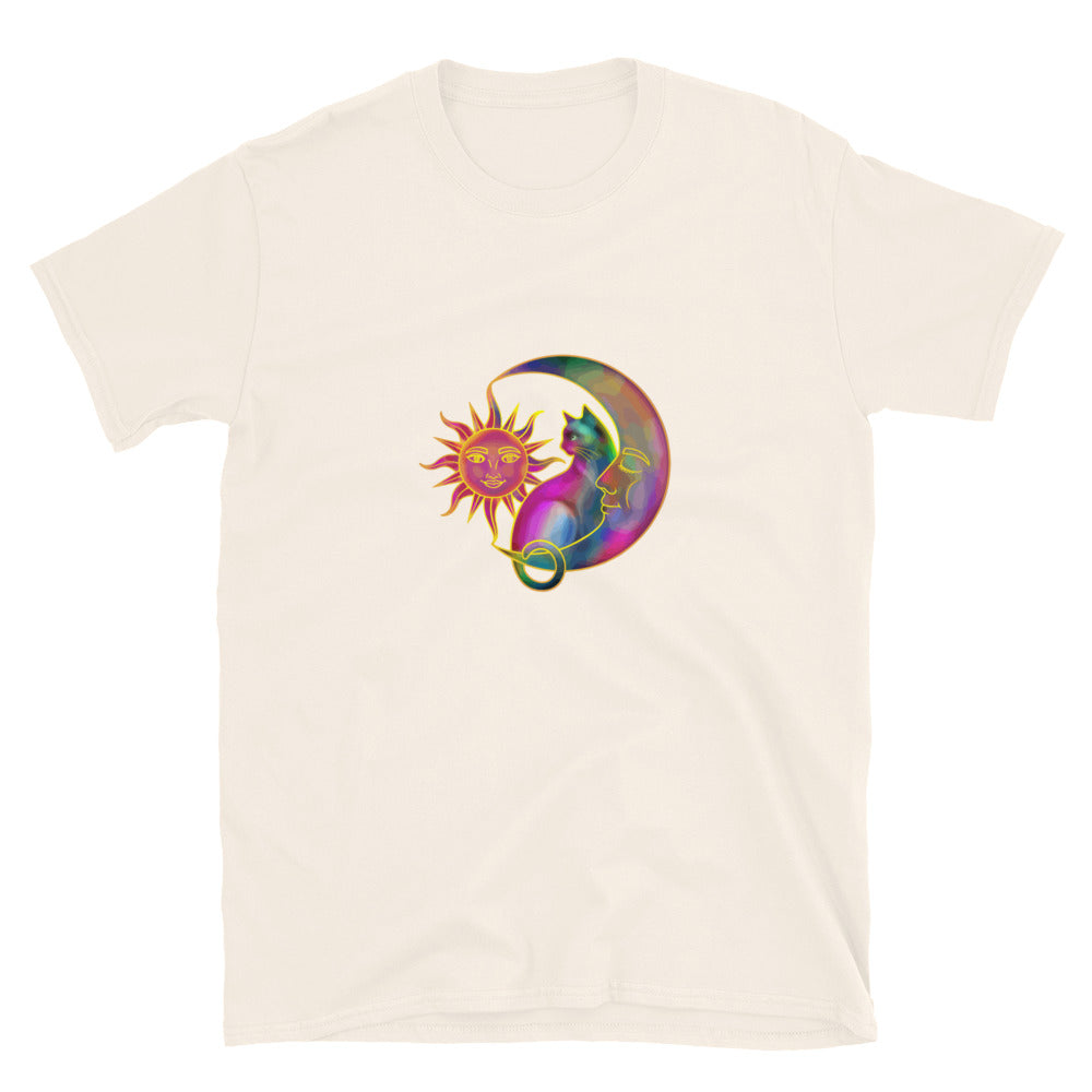 Sweet Sun & Moon With Cat T-Shirt