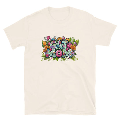 Cat Mom Flower Fun T-Shirt