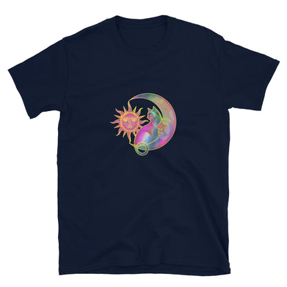 Sweet Sun & Moon With Cat T-Shirt