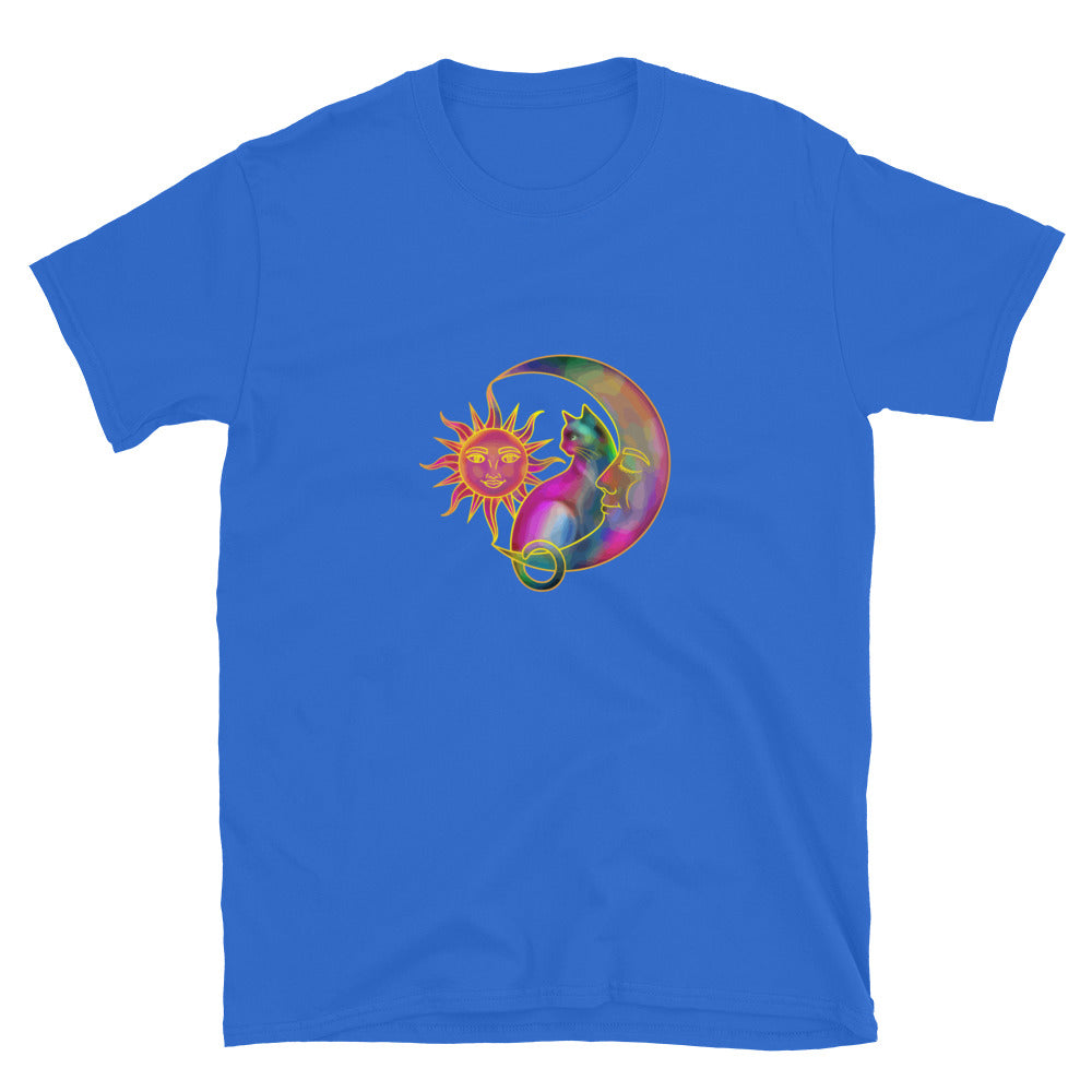 Sweet Sun & Moon With Cat T-Shirt