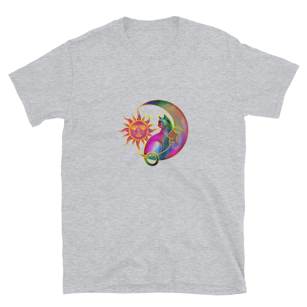 Sweet Sun & Moon With Cat T-Shirt