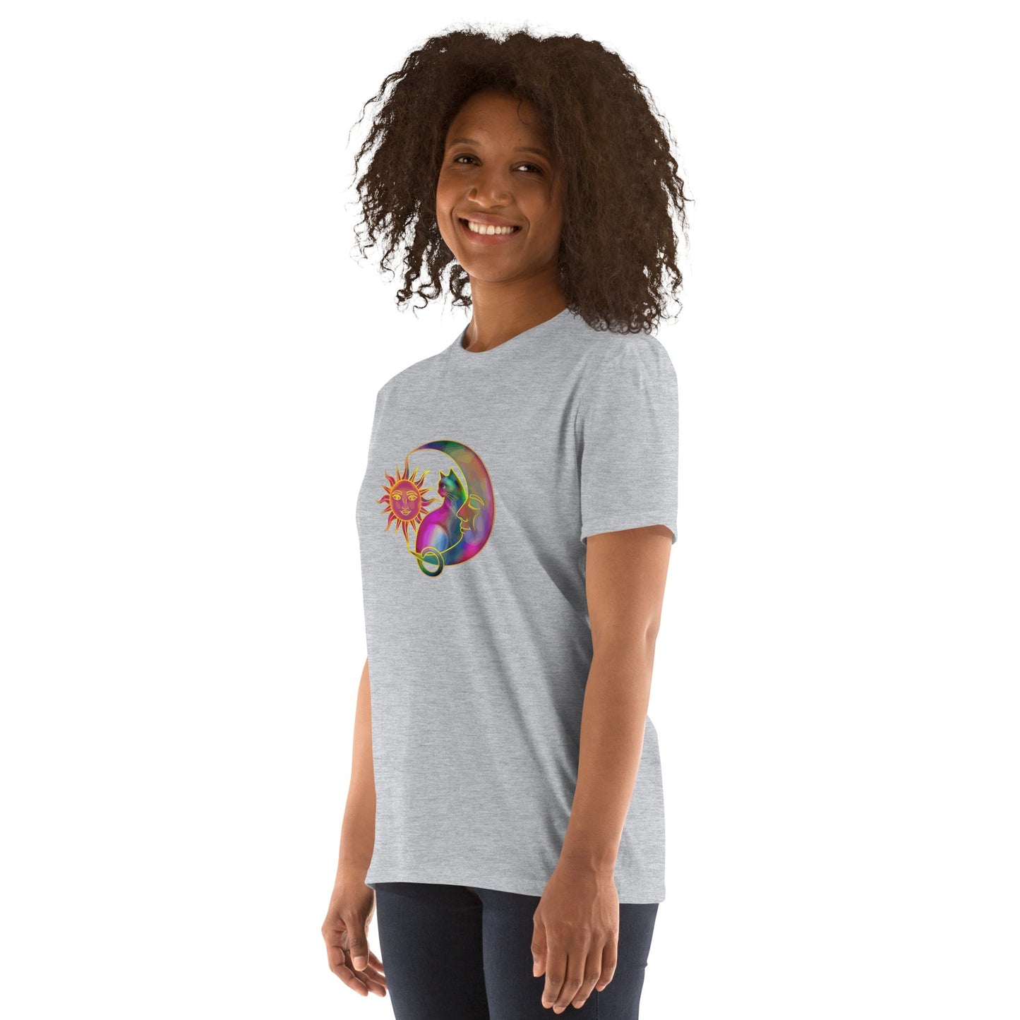 Sweet Sun & Moon With Cat T-Shirt