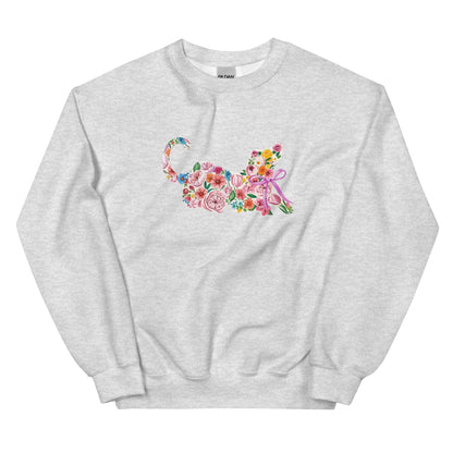Springtime Flower Dog Crewneck Sweatshirt