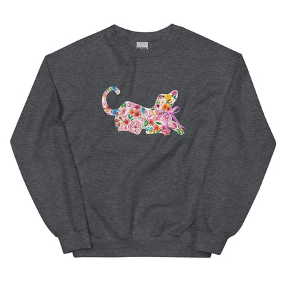 Springtime Flower Dog Crewneck Sweatshirt