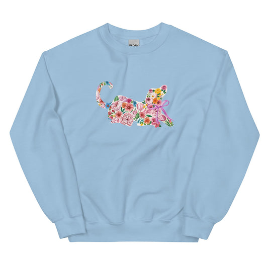 Springtime Flower Dog Crewneck Sweatshirt