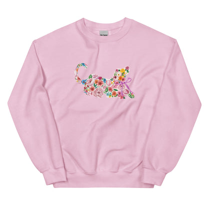 Springtime Flower Dog Crewneck Sweatshirt