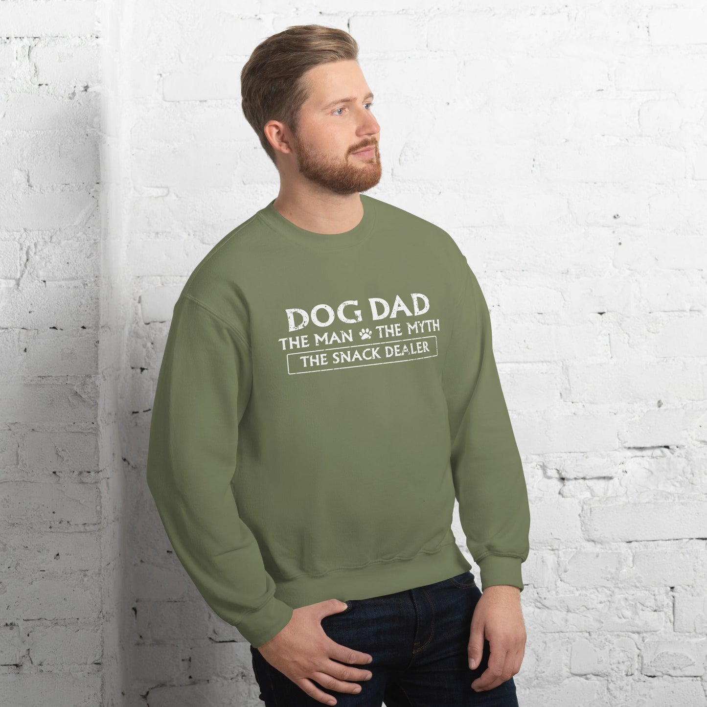 The Man, The Myth, The Snack Dealer Crewneck Sweatshirt