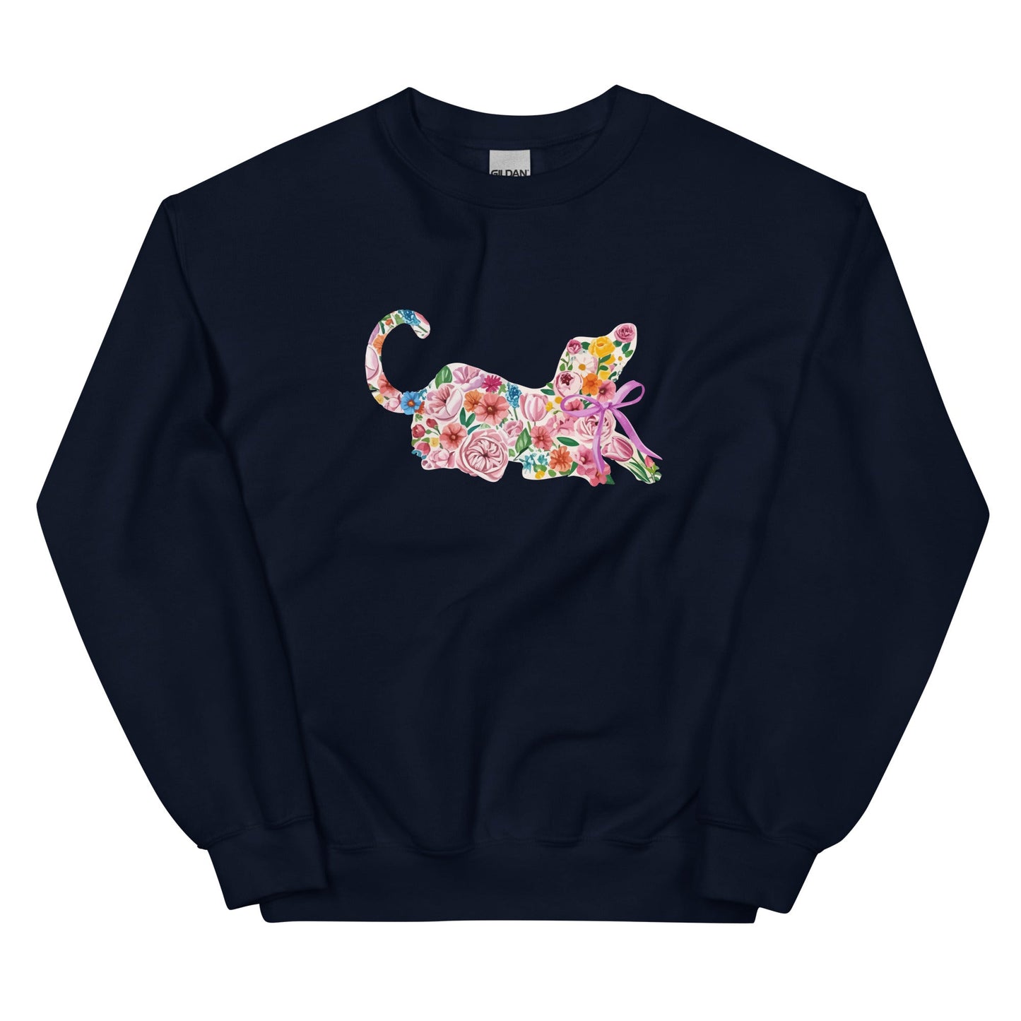 Springtime Flower Dog Crewneck Sweatshirt