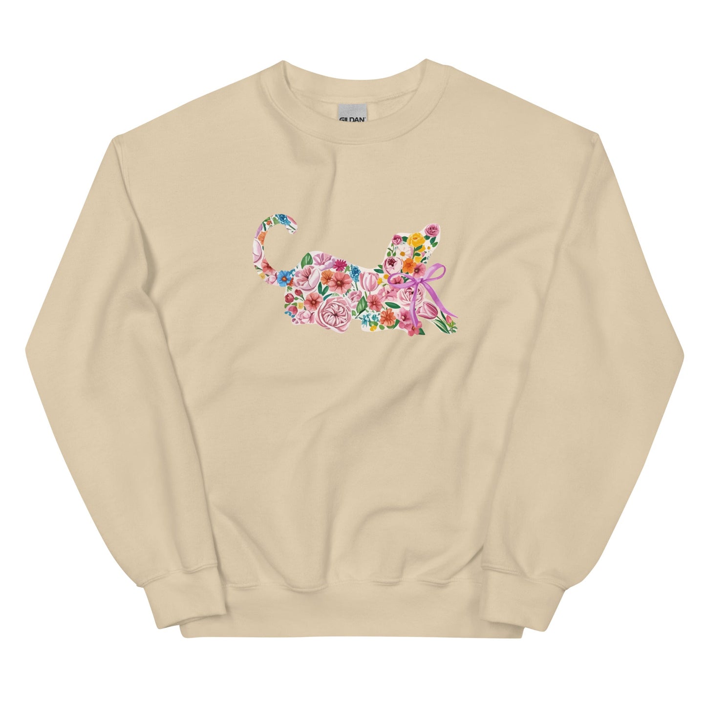 Springtime Flower Dog Crewneck Sweatshirt