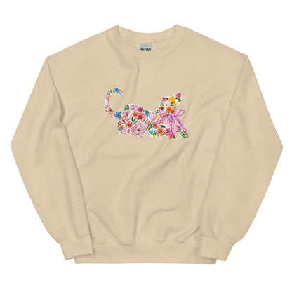 Springtime Flower Dog Crewneck Sweatshirt