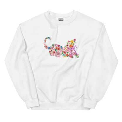 Springtime Flower Dog Crewneck Sweatshirt