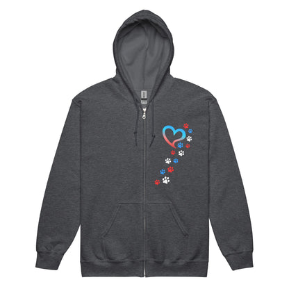Americana Paws To My Heart Zip Hoodie