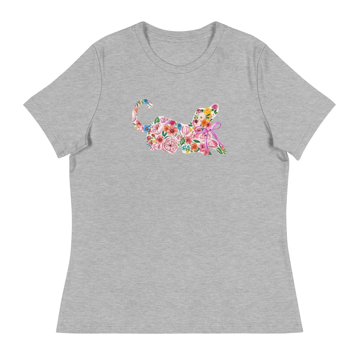 Springtime Flower Dog Women's Relaxed T-Shirt
