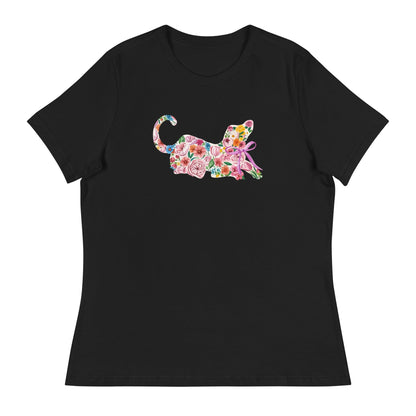 Springtime Flower Dog Women's Relaxed T-Shirt