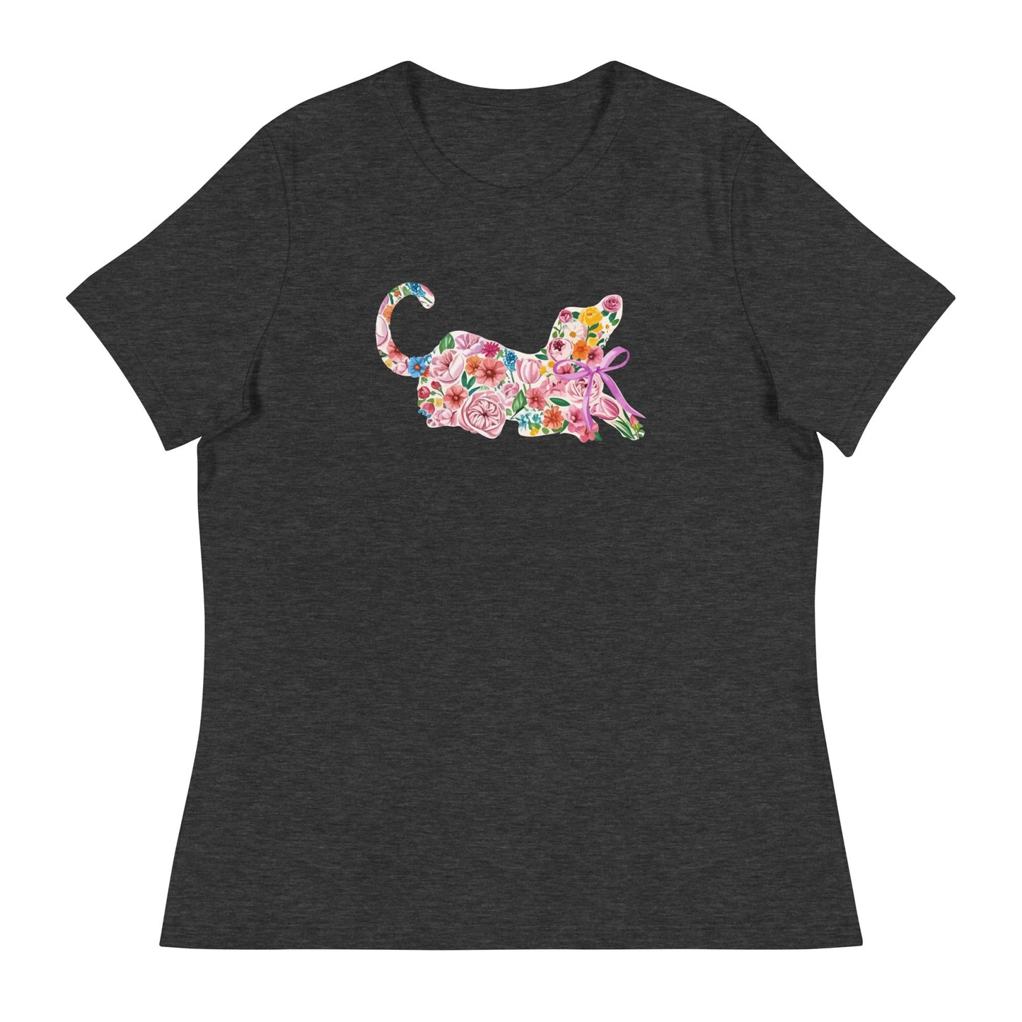 Springtime Flower Dog Women's Relaxed T-Shirt