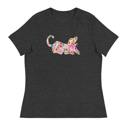 Springtime Flower Dog Women's Relaxed T-Shirt