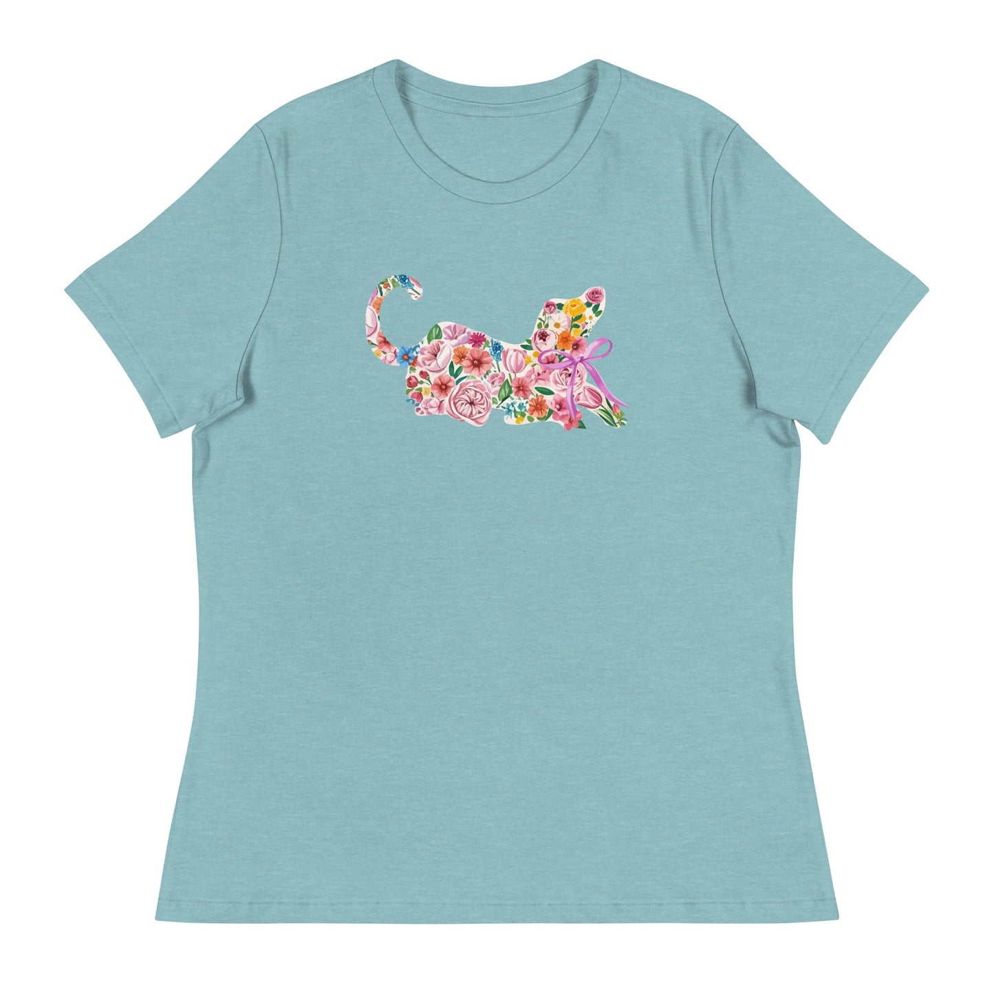 Springtime Flower Dog Women's Relaxed T-Shirt