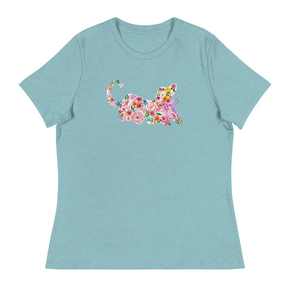 Springtime Flower Dog Women's Relaxed T-Shirt