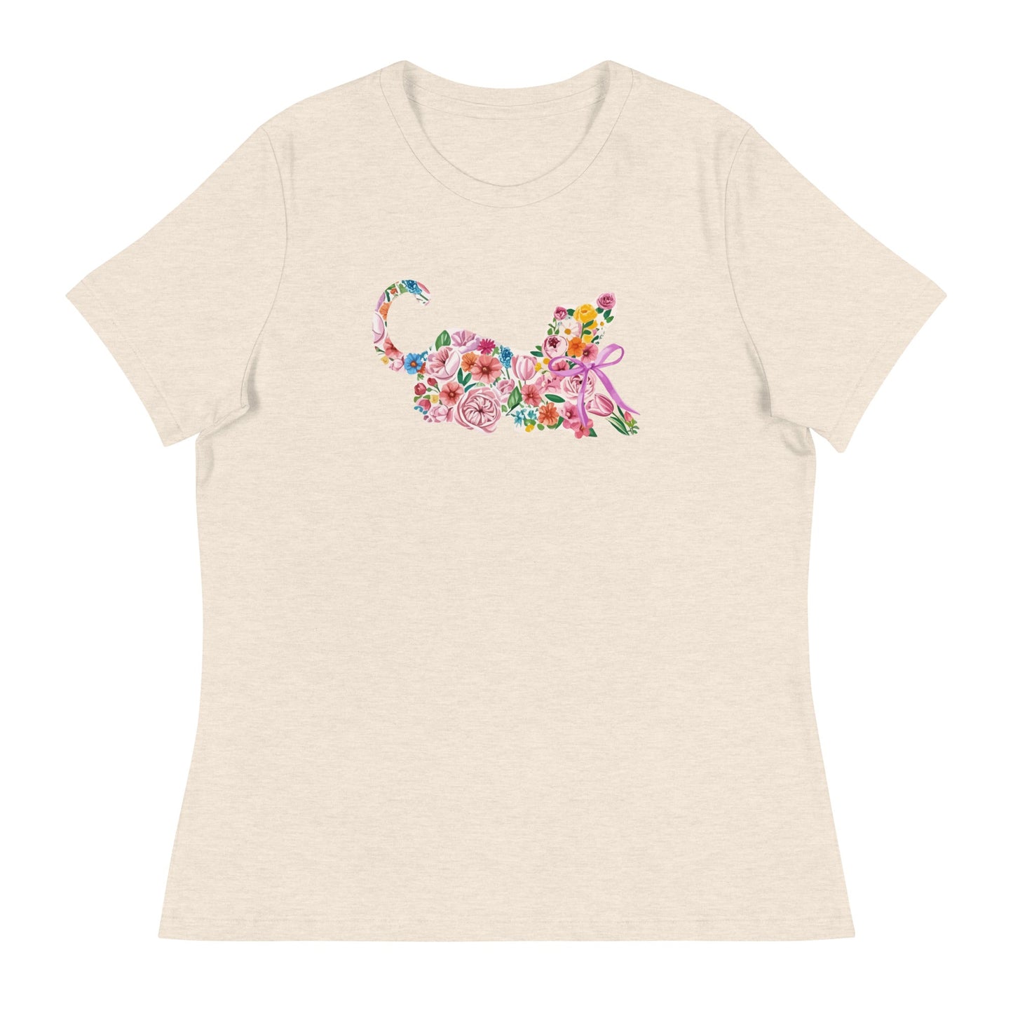 Springtime Flower Dog Women's Relaxed T-Shirt