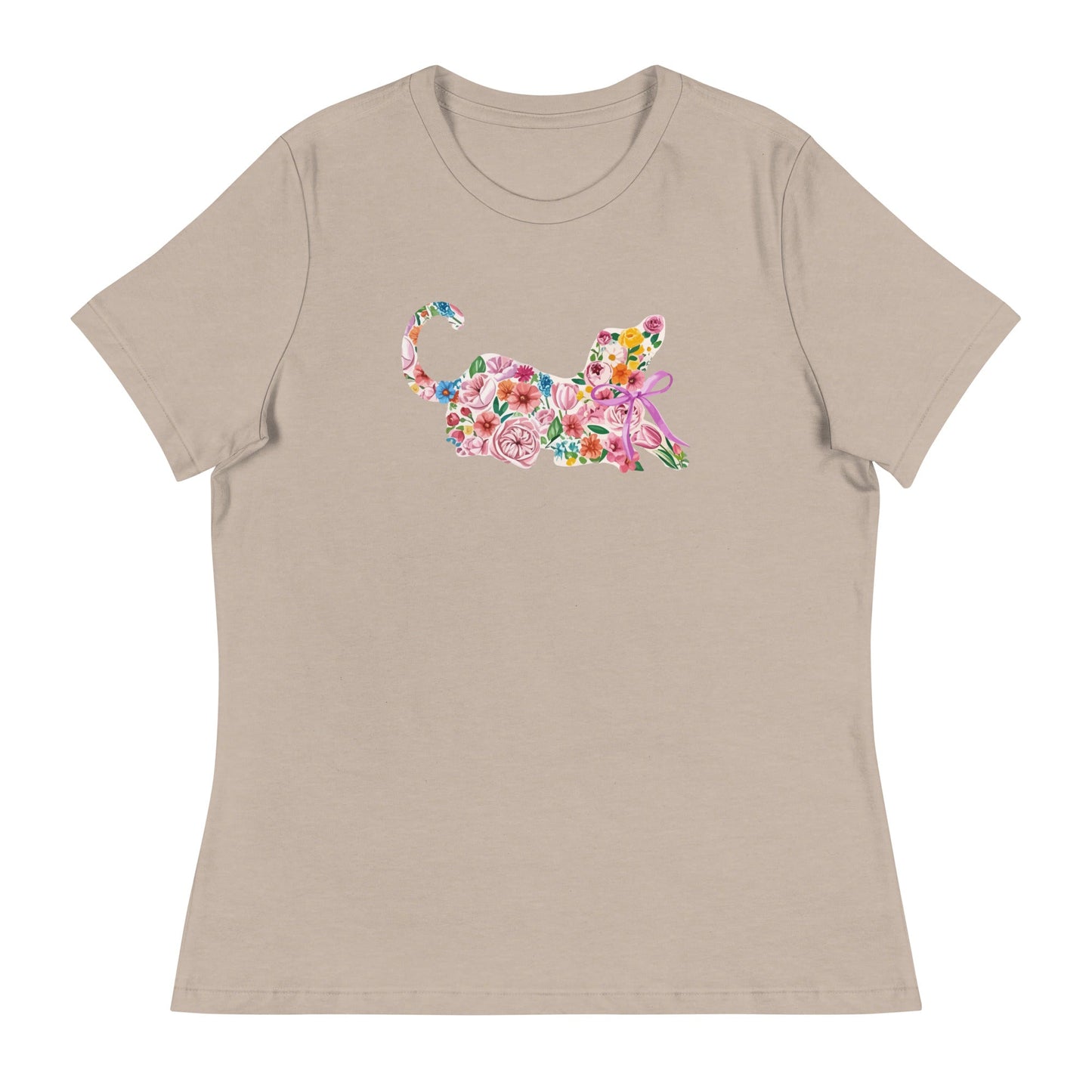 Springtime Flower Dog Women's Relaxed T-Shirt