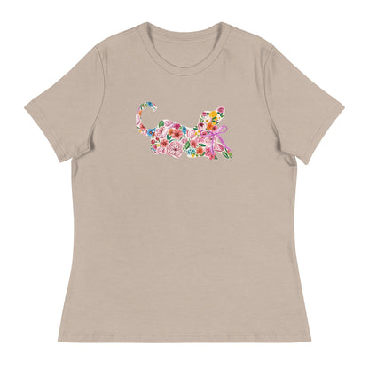 Springtime Flower Dog Women's Relaxed T-Shirt