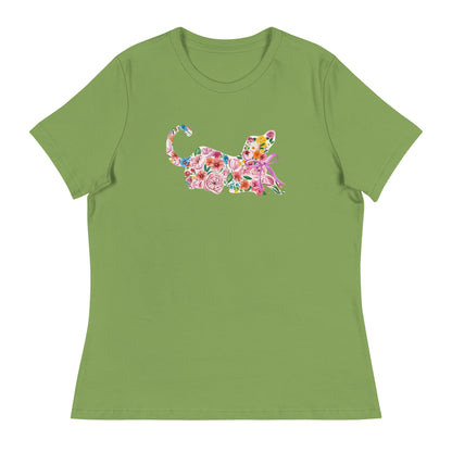 Springtime Flower Dog Women's Relaxed T-Shirt