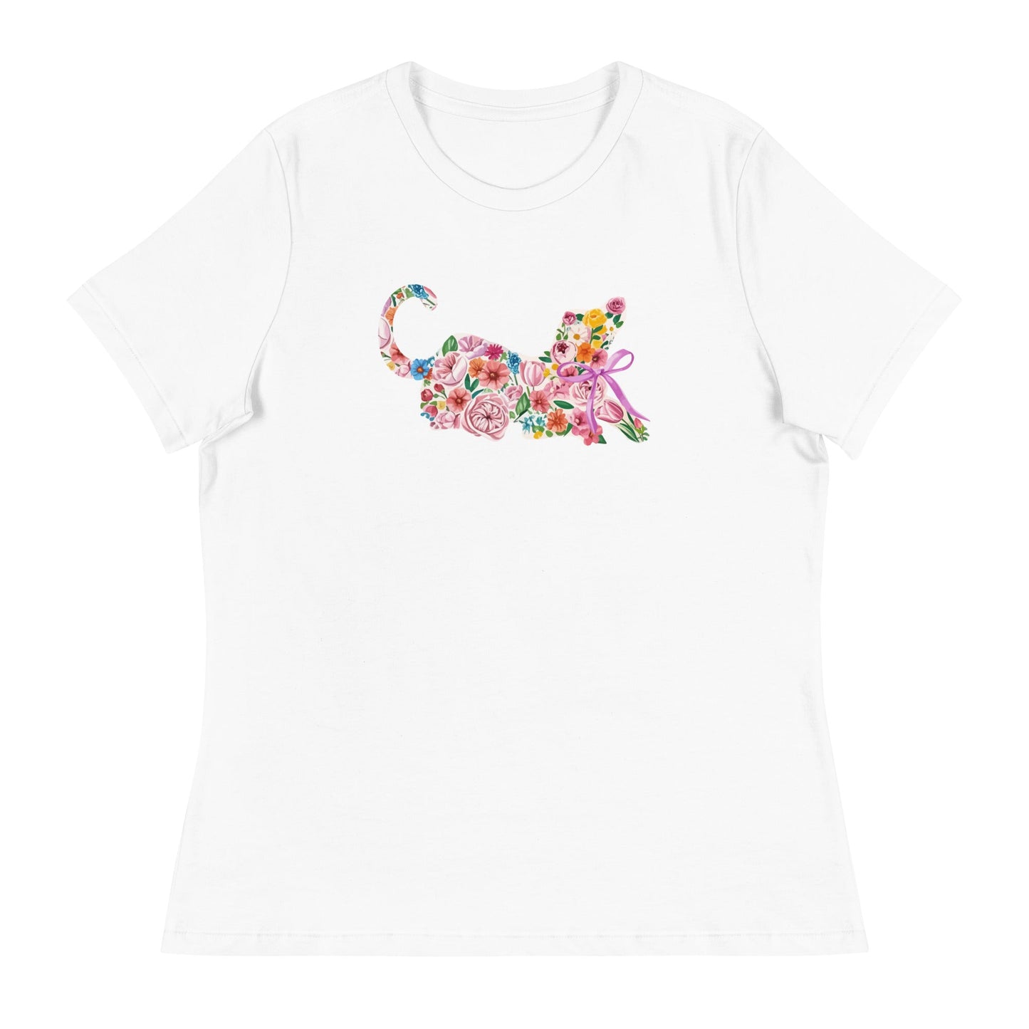 Springtime Flower Dog Women's Relaxed T-Shirt