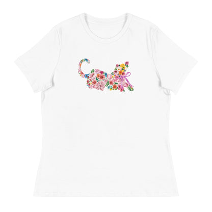 Springtime Flower Dog Women's Relaxed T-Shirt